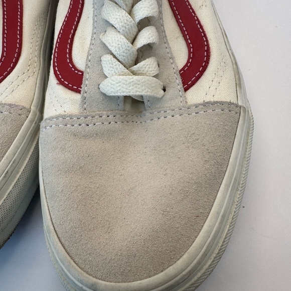 Vans Men’s Size 8/Wmn 9.5 Unisex Vintage Cream Lace Up Sneaker Athletic Shoes - Picture 4 of 16